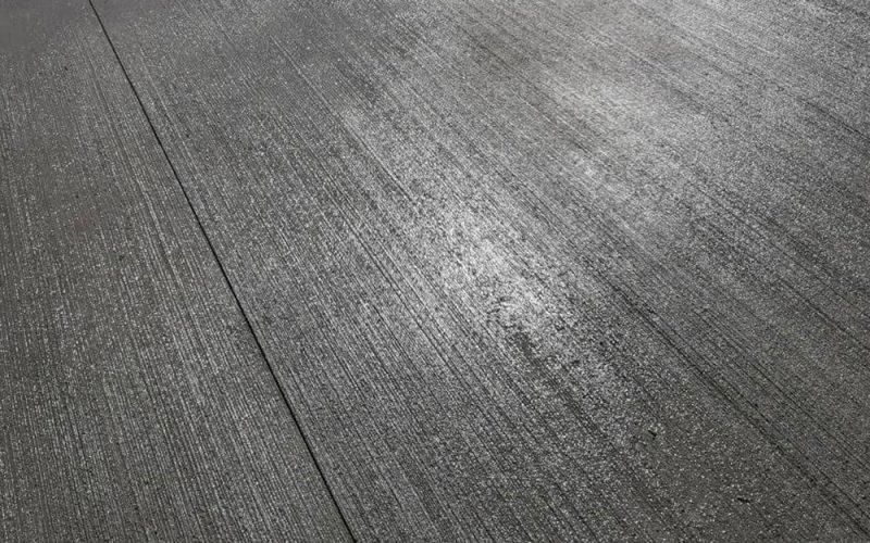 broom finished concrete