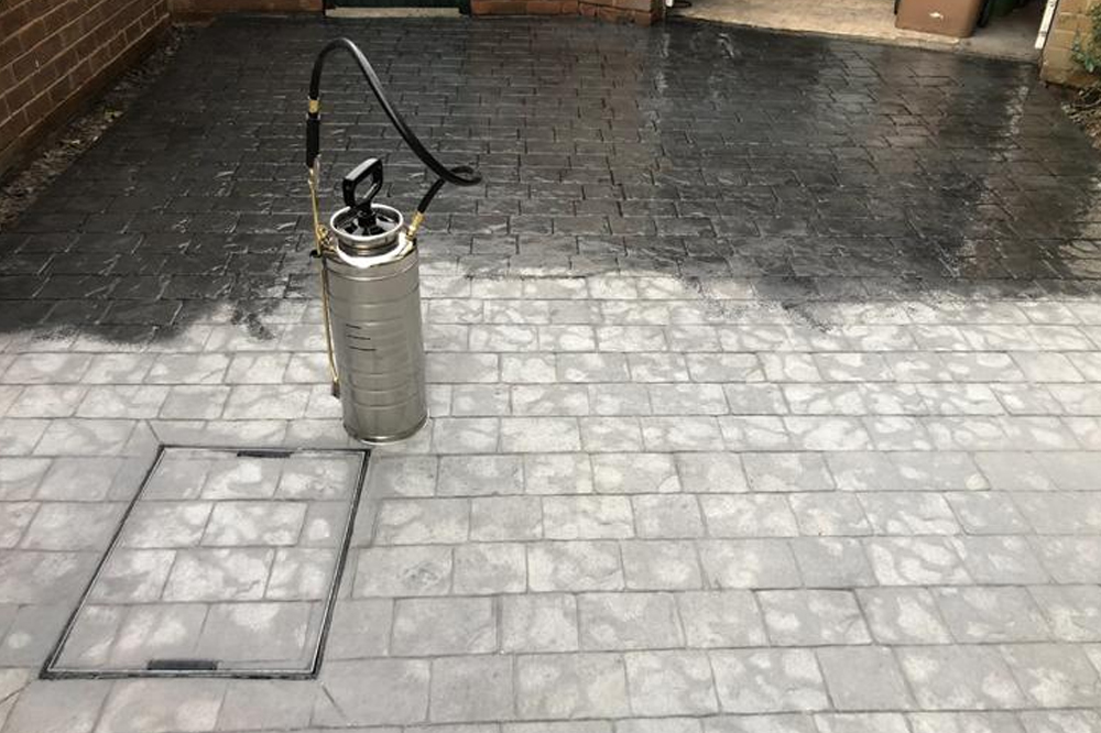 clean reseal concrete
