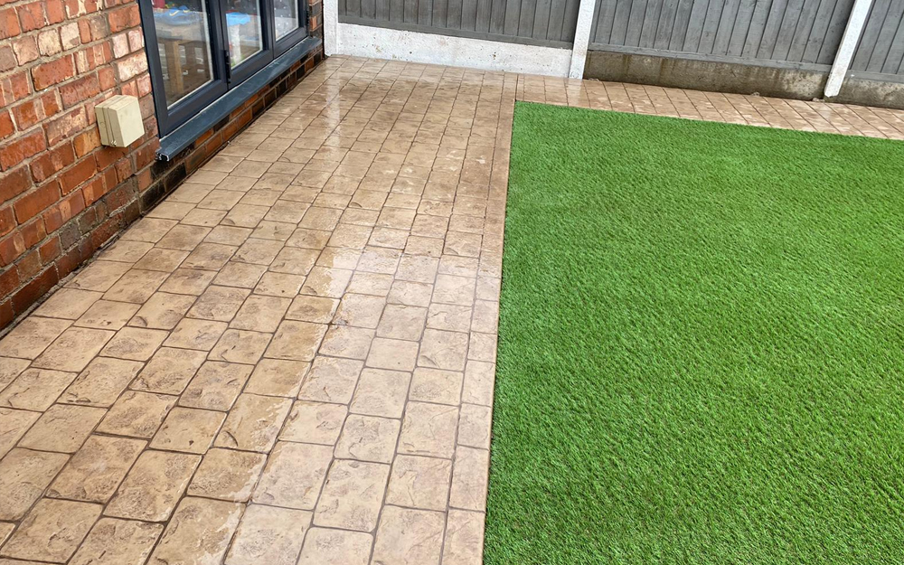 imprinted concrete patio
