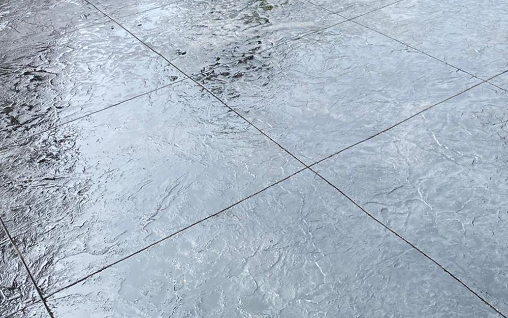 imprinted concrete patio