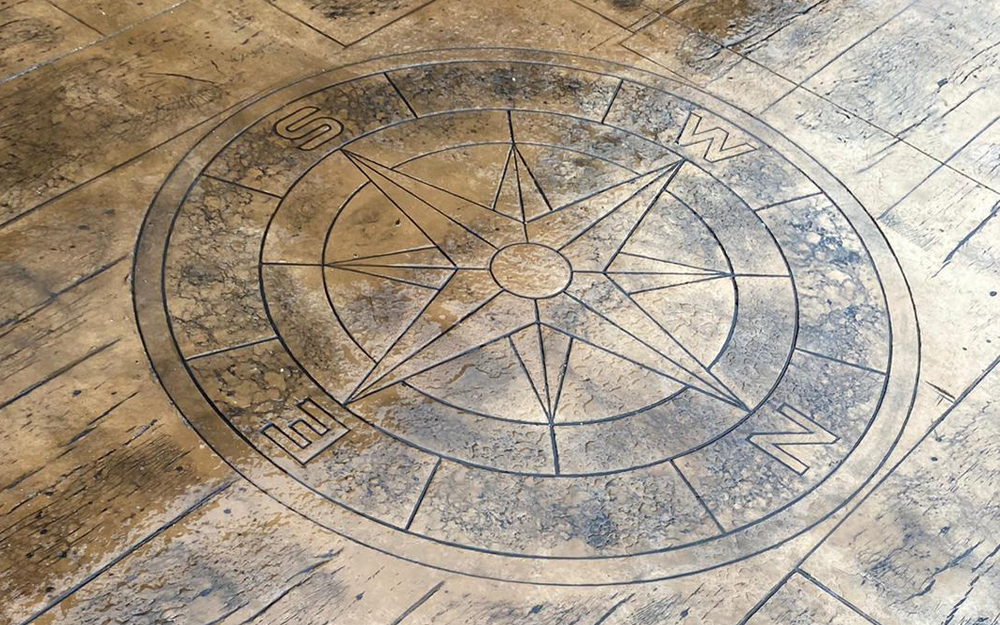 imprinted concrete patio