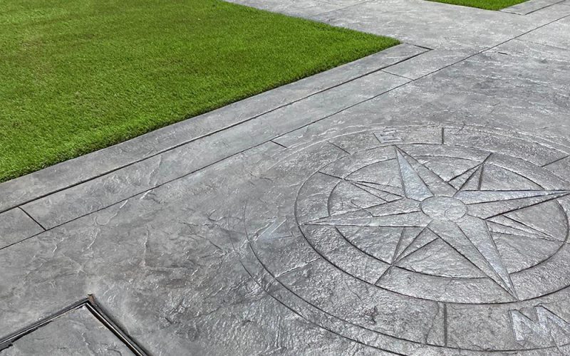 imprinted concrete patio