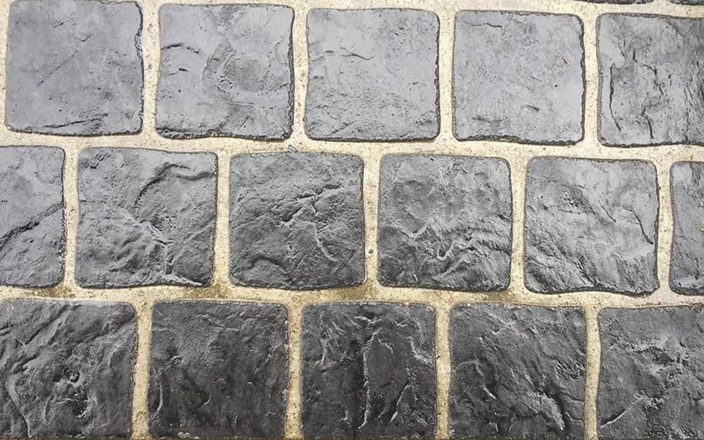 stencil concrete driveways