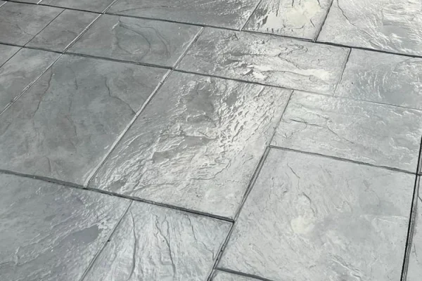 imprinted concrete driveway