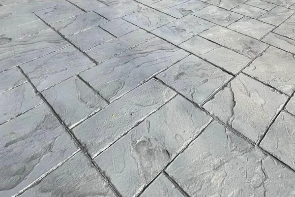 imprinted concrete driveway